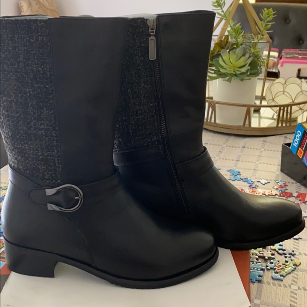Mid calf boots